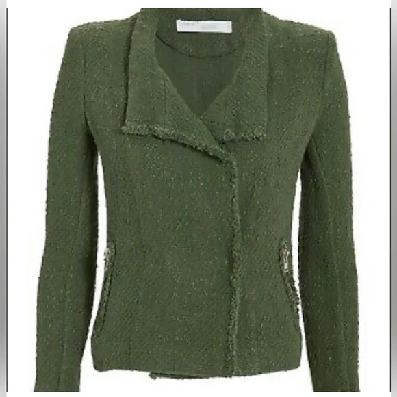 Iro Miraspe Jacket, size FR 38 / US 6 in hunter green. great condition